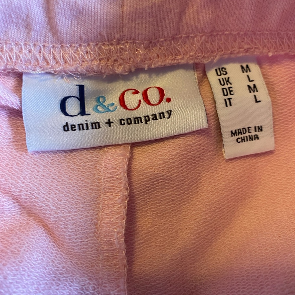 Denim & Company Pink Capris size L